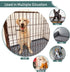 Dog Crate Pad, 24x17 inch Gray Memory Foam Bed Mat for Small Dogs, Washable Puppy Sleeping Bed, Anti-Slip