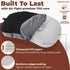 TREKOLOGY Inflatable Camping Pillow with Removable Cover, Ultralight Portable Compact Pillow for Backpacking, Hiking,