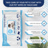MAGICARE Pet Wipes – 100 pcs Unscented Dog Wipes, 8x8 Inch Paw Cleaner for Body, Ears, Face, and Skin.