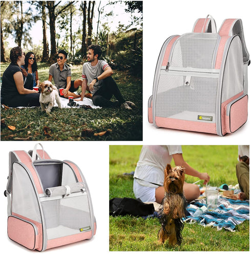 Backpack Texsens Innovative Traveler Bubble Pet Carriers for Cats and Dogs
