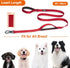 TwoEar 5FT 1IN Strong Red Dog Leash with 2 Padded Handles, Traffic Handle for Extra Control, Reflective Walking Lead.