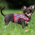 Mile High Life Dog Harness, Air Mesh Floral Vest for 20 lbs Small Dogs & Cats, Adjustable Easy Closures (Peony, XS)