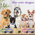 BiPawTi Floral Dog Collars for Large Dogs, Soft Cute Collar with Daisies Charms, Gift for Female Male Dogs (L, Purple)