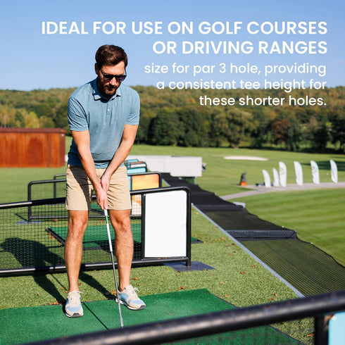 Professional Golf Rubber Tees Driving Range Set, Different Sizes for Indoor Outdoor Practice