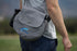Kestrel Black Disc Golf Bag - Fits 6-10 Golf Discs + Bottle - Durable Canvas - Small Sling/Shoulder Bag for Men & Women