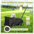AESRAOU Mini Dog Strollers for Mini Pets, Foldable Multifunctional Shopping Carts with Extendable Pull Handle, Doggie