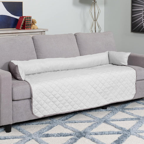 Furhaven Water-Resistant & Reversible Seat Cover Protector - Extra Large - Gray/Mist - Perfect for Couches & Car Seats