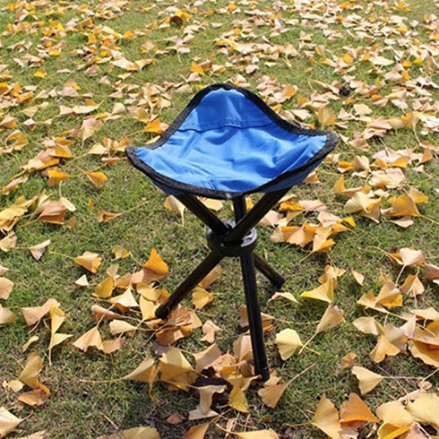 YUSHTPO 12in 3 Tripod Stool Portable Use Height Foldable Leg Chair for Hiking Camping Beach BBQ Travel Outdoor