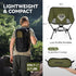 Backpacking MARCHWAY Lightweight Folding Camping Chair with Spring Lock, Stable Compact Portable for Outdoor Camp