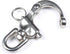 Mxeol Quick Release Bail Rigging Swivel Eye Snap Shackle, Stainless Steel Clip for Sailing Boat Marine