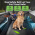 glozaic Large Dog Car Seat Integrated Hard-Back, Durable Waterproof Rear Seat Extension Pad Features Dual mesh Windows