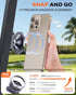 A2C Gray(2 Pack)) Alloy Magnetic Golf Cart Phone Holder for MagSafe iPhone, Unique Golf Gifts for Men Golfers Dad