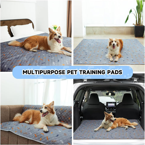 2-Pack (36" 41", Sunheir Extra Large Reusable Dog Mat for Floor, Dog Playpen, Non-Slip Waterproof, Super Absorbent