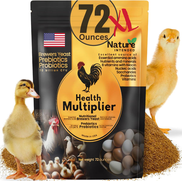 Brewer's Yeast + Probiotics + Niacin + Vitamins Supplement for Ducks, Chickens