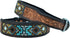Western Style Genuine Leather Beaded Dog Collar Hand Tooled and Padded 10AB018