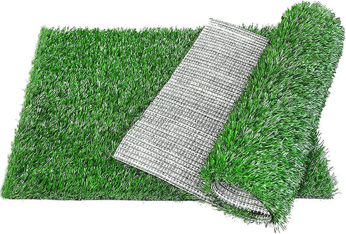 LOOBANI Dog Grass Pee Pads, Artificial Grass for Potty Tray, Indoor Outdoor Pee Grass for Dogs