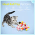 DODHEG 24 Pcs Colorful Pet Balls, Soft Plush Balls, Cat's Favorite Toy Ball, Interactive Cat Toy.