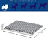 MidWest Homes for Pets Quiet Time Dog Beds, Teflon Defender, Gray & White Geometric Pattern, 24-Inch