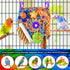 KATUMO Bird Toys, Parakeet Cockatiel Foraging Toys, Shredder Toys for Parakeet Cockatiel Conure Lovebird