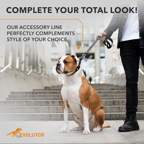 COLLAR Evolutor Extra Heavy Duty Dog Leash 4 Ft, Durable Leash for Large, Medium and Small Dogs (Black)