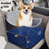 35 lbs, Dog Car Seat for Small/Medium Dogs up to Memory Foam Booster Seat with Washable Cover, Storage Pockets & Safety