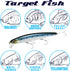 LUCKY CRAFT FlashMinnow 110 Saltwater Fishing Lures, 1-2 ft Slow Suspending Jerkbait for Halibut and Bass