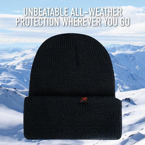 Rothco Wool Watch Cap, 100% Wool Beanie Hat for Winter Activities and Outdoor Adventures