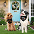 Agroon 2PCS, Blank Dog Bandanas Black Small DIY Solid Cotton Scarf, Durable Triangle Reversible Bibs Handkerchief