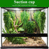 Suncalla 8 Pcs Reptile Plants for Terrarium Assorted Hanging Fake Artificial Vines with Suction Cups Climbing Foliage