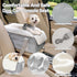 12 lbs Center Console Dog Car Seat for Small Dogs Under Secure Booster Seat with Safety Tether, Fits Most Cars & SUVs