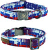 Elegant little tail Independence Day Dog Collar, Holiday Pet Collar with Bow, Adjustable for Small Dogs