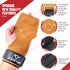 Weight Lifting Wrist Strap - Double Layer Leather Adjustable Neoprene Padded Gym Workout Lifting Hooks