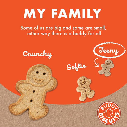 8 oz Buddy Biscuits Box of Teeny Crunchy Dog Treats Made with Natural Peanut Butter