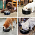 LIHONG Dog Bowls, Stainless Steel Non-Slip Insulated Bowl for Small Medium Dogs, Rustproof (40oz, Black)