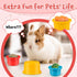 8PCS Chinchilla Playset SKYWHALE Bunny Toys, Stacking Cups for Rabbits, Stackable Plastic Pet Nesting Snack Container