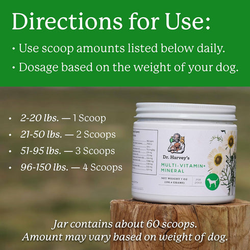 Dr. Harvey's Herbal Multi-Vitamin and Mineral Supplement for Dogs, 7 Ounces