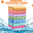 8 Pcs Dog Drying Towels Bulk 55'' x 28'' - Absorbent Microfiber Bath Towels for Small Medium Large Dogs
