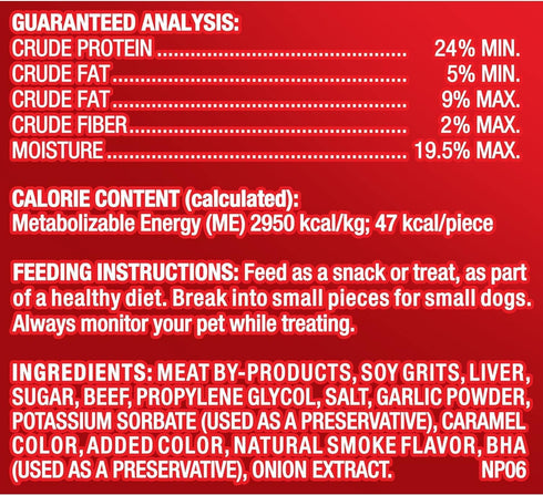 Pup-Peroni Dog Treats, Lean Beef Flavor, 22.5 Ounce, Made with Real Beef, 90% Fat Free