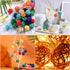 Sumind 80 Pieces Parrot Toy Wooden Blocks - Bird Chewing Toys for Mini Parrot Cage Accessories