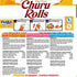 0.42 (8 Pack), 3 Pack (48 INABA Churu Rolls for Dogs, Grain-Free, Soft/Chewy Baked Chicken Wrapped Churu Filled Dog