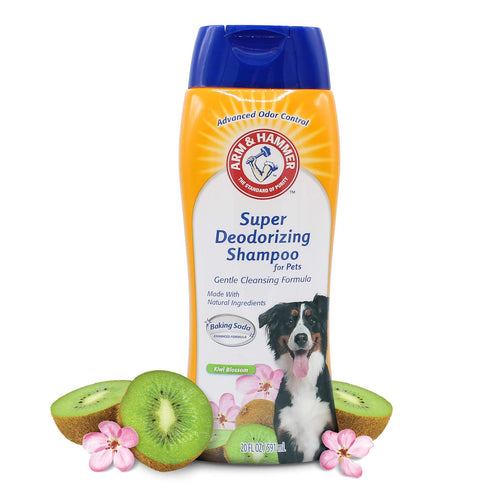 Arm & Hammer for Pets Super Deodorizing Shampoo for Dogs, Fresh Kiwi Blossom Scent, 20 oz, 6-Pack, Best Odor Eliminating