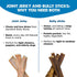6-inch (25 Pack) Joint Jerky Dog Treats by Best Bully Sticks All Natural Beef Dog Treats