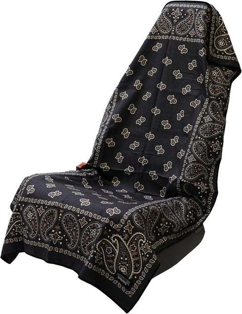 Sprints Athletic Running Towel, Full-Sized, Car Seat Cover - Performance Microfiber (Paisley