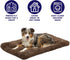 Midwest Homes for Pets Deluxe Dog Beds, Super Plush for Dog Crates, Machine Wash & Dryer Friendly, 42-Inch, Cocoa
