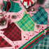 100 (25.6 17.7 17.7) Abbylike Pcs St. Patrick's Day Dog Bandanas Bulk Green Plaid Bandanas for Dogs Triangle Kerchief