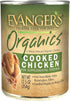 Evanger's Grain Free Organic 100-Percent Cooked Chicken for Dogs - 12.8 Ounce Can, Pack of 12