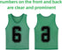 Set 12 Pack Scrimmage TOEPODO Pinnies of Vests Soccer Bibs Team Practice Pinnies with Drawstring Bag & Captain's