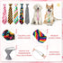 Reginary 30 pcs Mix Adjustable Dog Neck Ties for Medium Large Dogs, Grooming Ties for Daily Wearing, Christmas Holiday