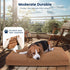 Miguel Durable Canvas Dog Bed, Waterproof with Removable Washable Cover, 14 Ounce Canvas Pillow for Large Medium Small