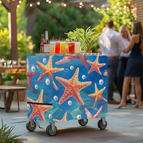 80-100 Outdoor Cooler Covers Waterproof Heavy Duty Ice Chest Cover Fits for Most Quart Rolling Cooler Cart